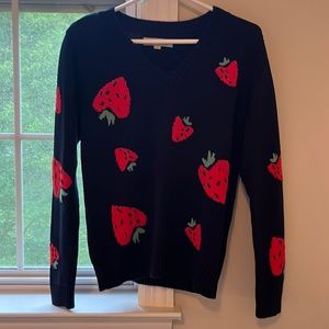 LOFT STRAWBERRY SWEATER
